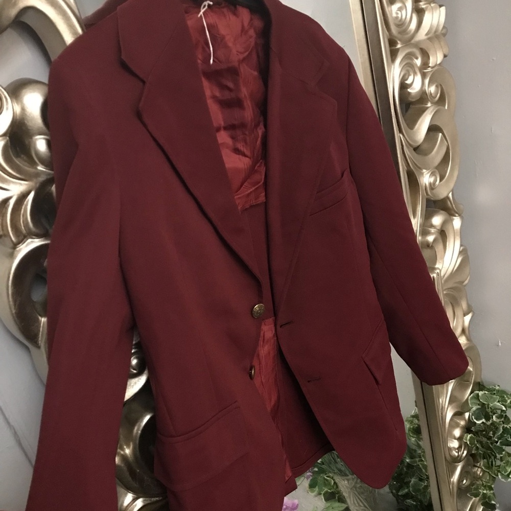Burgundy Blazer